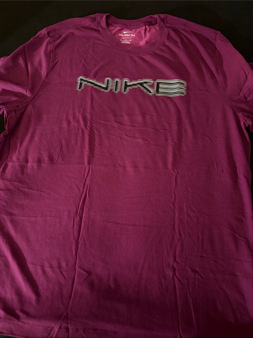 Nike Men's Deep Magenta Short Sleeve Logo Tee